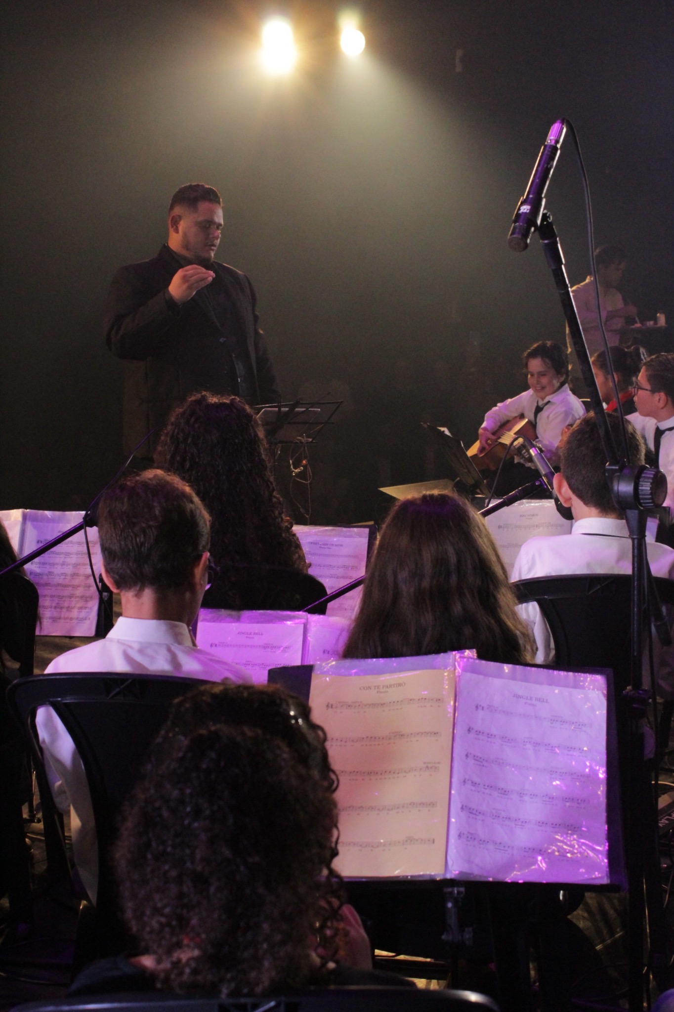 Apresentação musical dos alunos